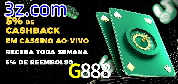 Promoções do cassino ao Vivo G888